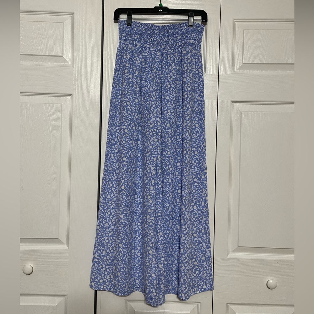 Floral Blue Pants
